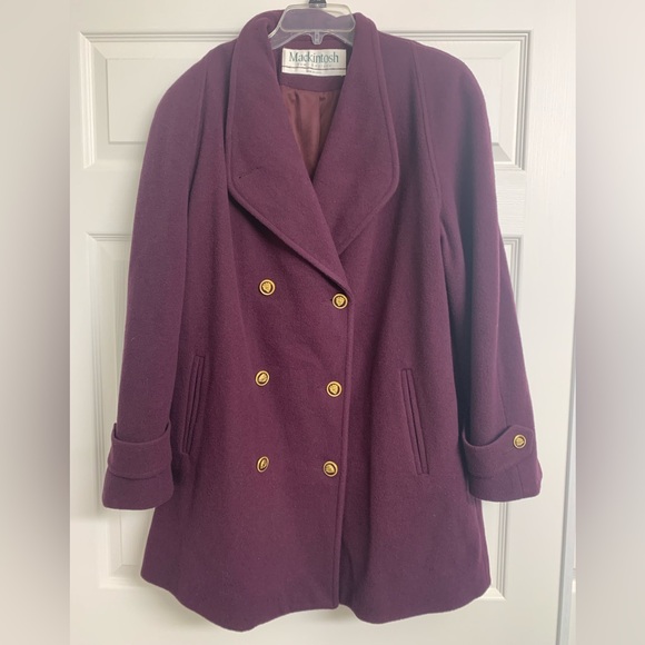 Mackintosh New England Jackets & Blazers - Mackintosh New England Double Breasted Wool Pea Coat Size 14